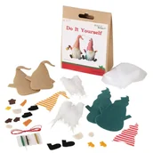 Ozdoby bożonarodzeniowe - Zestaw DIY do samodzielnego stworzenia ozdób, 2 gnomy, 15 cm - miniaturka - grafika 1
