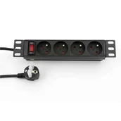 Akcesoria do szaf serwerowych - Listwa zasilająca 10", 4 gniazda, 1,8m z wyłącznikiem BL-PDU104NFW-18F - miniaturka - grafika 1