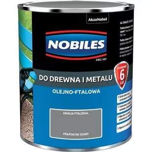 Emalia ftalowa Ftalonal Szary półpołysk 0,7 l NOBILES - Emalie - miniaturka - grafika 1