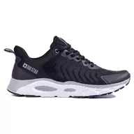 Buty sportowe męskie - Męskie czarne buty sportowe Big Star LL174096 Memory Foam - miniaturka - grafika 1