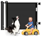 Zabezpieczenia dla dzieci - Bramka zabezpieczająca do drzwi czarna - miniaturka - grafika 1