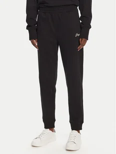 BOSS Spodnie dresowe 50540278 Czarny Regular Fit - Spodnie sportowe damskie - miniaturka - grafika 1