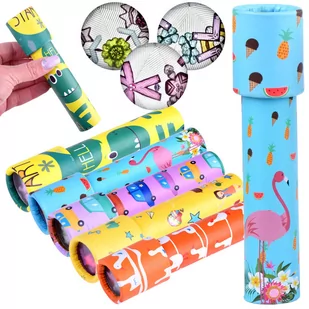 Kolorowy KALEJDOSKOP dla dzieci obracany ZA4389 - Zabawy w naśladowanie dorosłych - miniaturka - grafika 1