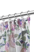 Zasłony - Pudrowa Zasłona Na Taśmie W Kwiaty 140x250 MANSION - miniaturka - grafika 1