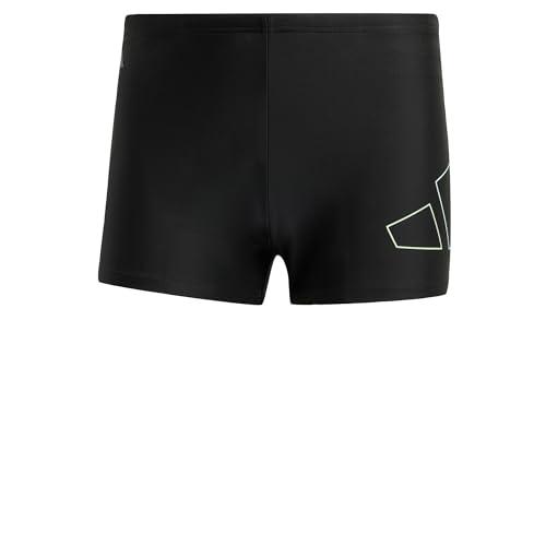 adidas Męskie bokserki do pływania Big Bars, 32 czarne, Czarny, 152
