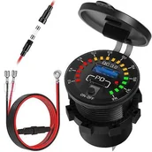 Ładowarki samochodowe - ŁADOWARKA MOTOCYKLOWA USB 2x USB QC3.0 + WOLTOMIERZ MC3088PD Freedconn - miniaturka - grafika 1