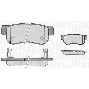 Klocki hamulcowe - komplet MAGNETI MARELLI 363916060278 - Klocki hamulcowe - miniaturka - grafika 1