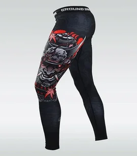 Ground Game Legginsy Treningowe Męskie Samurai 2.0 M - Kimona, stroje i obuwie - miniaturka - grafika 1