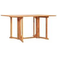 Stoły ogrodowe - vidaXL Składany stół ogrodowy, 150x90x75 cm, lite drewno tekowe - miniaturka - grafika 1