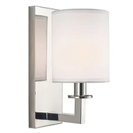 Lampy ścienne - Lille kinkiet 1xE14 nikiel/biały W01937NI - miniaturka - grafika 1