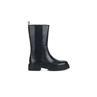 Kozaki damskie - Damskie Buty zimowe GEOX D IRIDEA D36HRD-00043-C9999 – Czarny - miniaturka - grafika 1