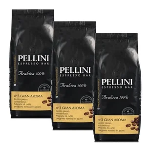 Kawa ziarnista PELLINI Espresso Bar N.3 Gran Aroma 3 x 1 kg - Kawa - miniaturka - grafika 1