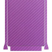 Akcesoria do tabletów i e-booków - folia naklejka skórka strukturalna na TYŁ+BOKI do Apple iPad Pro 11 (2021) - Carbon Fioletowy - apgo SKINS - miniaturka - grafika 1