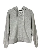Bluzy damskie - Emporio Armani Damska bluza z kapturem Iconic Terry, jasnoszary melanżowy, XL - miniaturka - grafika 1