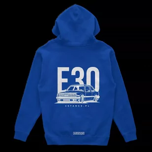 Bluza z kapturem BMW E30 Classic niebieska-S - Odzież do sportów motorowych - miniaturka - grafika 1