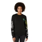 Bluzy damskie - Bluza damska Desigual Pol czarna z nadrukiem -M - miniaturka - grafika 1