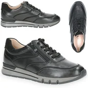 Półbuty damskie - Półbuty damskie skórzane Caprice wygodne Sneakersy sportowe czarne modne 39 - miniaturka - grafika 1