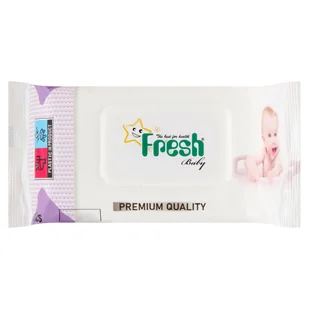 Fresh baby, chusteczki nawilżane, 120 sztuk - Chusteczki nawilżane - miniaturka - grafika 1