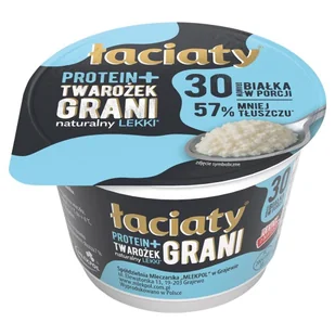 Łaciaty Protein+ Twarożek grani naturalny lekki 200 g - Sery - miniaturka - grafika 1