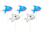 Urodziny dla dorosłych - Godan Świeczki Pikery Rekiny Go Wb opakowanie 5 sztuk - miniaturka - grafika 1