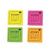 Szkolne artykuły papiernicze - Karteczki samoprzylepne neon 75x75mm 100K - miniaturka - grafika 1