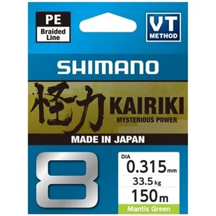Plecionka SHIMANO Kairiki 8 0.315 mm / 150 m Zielony - Żyłki wędkarskie - miniaturka - grafika 1