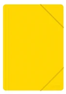 Teczki i skoroszyty - OFFICE PRODUCTS Teczka z gumką A4, PP, 500mikr., 3-skrz., żółta 21195251-06 - miniaturka - grafika 1
