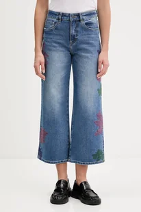 Desigual jeansy BOTANI damskie high waist 25WWDD21 - Spodnie damskie - miniaturka - grafika 1