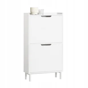 Stojak Szafka Komoda na Buty obuwie regał półka Stół przedpokój FSR151-W - Szafki na buty - miniaturka - grafika 1