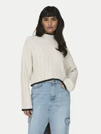 Swetry damskie - ONLY Sweter 15329963 Beżowy Regular Fit - miniaturka - grafika 1