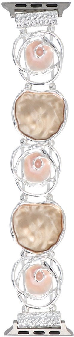 GlacierX bransoleta do smartwatcha Gleam Bud Stretch Bracelet Frosted Peach do Apple Watch 38/40/41mm Brzoskwiniowa