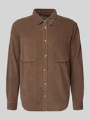 Koszule męskie - Koszula casualowa o luźnym kroju z czystej bawełny model ‘ALP’ - miniaturka - grafika 1