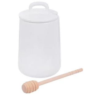 Orion Pojemnik porcelanowy na MIÓD do miodu z pokrywką i łyżeczką pałką 470 ml 142288 - Pojemniki kuchenne - miniaturka - grafika 1