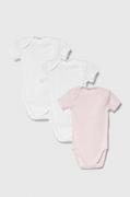 Body dla niemowląt - United Colors of Benetton body bawełniane niemowlęce 3-pack - miniaturka - grafika 1