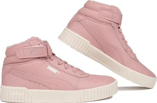 Puma Buty dla dzieci Puma Carina 2.0 Mid WTR różowe 387380 03 37,5 - Buty dla dziewczynek - miniaturka - grafika 1