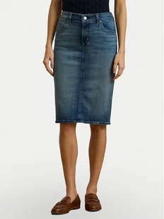 LAUREN RALPH LAUREN Spódnica jeansowa 200817846001 Granatowy Straight Fit - Spódnice - miniaturka - grafika 1