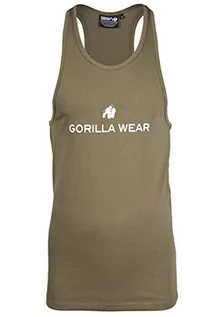 Koszulki sportowe męskie - Gorilla Wear - Carter Stretch Tank Top – czarny – Bodybuilding Sport na co dzień, czas wolny z nadrukiem logo, lekki i wygodny dla optymalnego ruchu z bawełny i elastanu - grafika 1