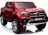 Pojazdy elektryczne dla dzieci - Super-Toys MERCEDES X LICENCJA 4X4 2x12V PANEL MP4 5 PUNKTOWE PASY MIĘKKIE KOŁA EVA MIĘKKIE SIEDZENIE LAKIER POLEROWANY FULL OPCJA XMX-606-LAKIER-CZERWONY - miniaturka - grafika 1