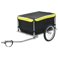 Akcesoria rowerowe - VidaXL Przyczepa rowerowa, transportowa, 65 kg, czarno-żółta 91684 VidaXL - miniaturka - grafika 1