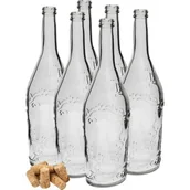 Domowy wyrób alkoholu - Butelka Domowa Nalewka 500 ml z korkiem 6 sztuk Browin - miniaturka - grafika 1