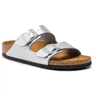 Klapki i japonki damskie - Birkenstock Klapki Arizona Bs 1012283 Silver - miniaturka - grafika 1