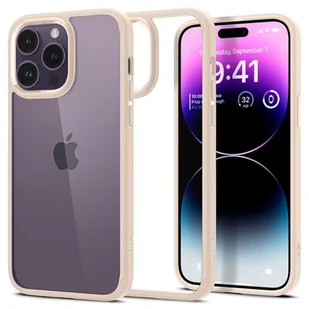 Etui SPIGEN Ultra Hybrid do Apple iPhone 14 Pro Max Beżowy - Etui i futerały do telefonów - miniaturka - grafika 1