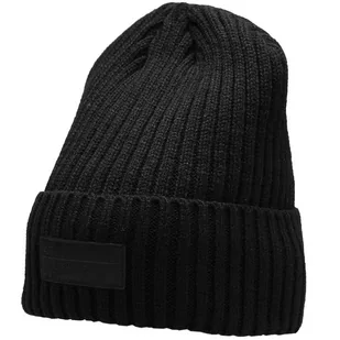 Czapka Męska 4F Głęboka Czerń H4Z22 Cam013 20S M - Czapki męskie - miniaturka - grafika 1