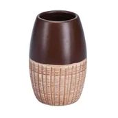 Kubki na szczoteczki do zębów - Kubek łazienkowy VULCANO beżowo-brązowy - miniaturka - grafika 1