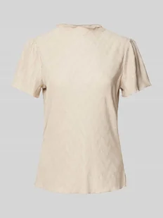 T-shirt z fakturowanym wzorem model ‘PLISEA’ - Koszulki i topy damskie - miniaturka - grafika 1