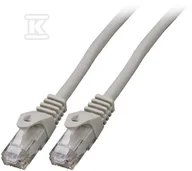 Kable miedziane - Patchcord RJ45 U/UTP kat. 6 LSZH CCA szary 5m - miniaturka - grafika 1