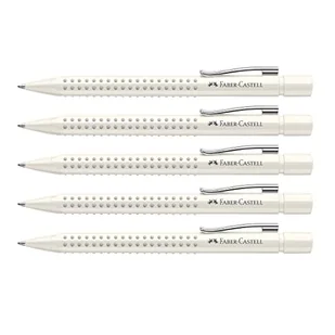 Faber-Castell 2050245 długopis Grip 2010, mleko kokosowe, 5 sztuk, z wymiennym wkładem 0,4 mm, trwały - Długopisy - miniaturka - grafika 1