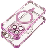 Etui i futerały do telefonów - Futerał do iPhone 17 kompatybilny z MagSafe Antishock Electro purpurowy - miniaturka - grafika 1