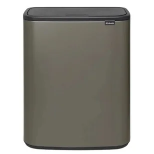 Brabantia Kosz na śmieci Bo Touch Bin 2 x 30 l ciemnooliwkowy 221521 - Kosze na śmieci - miniaturka - grafika 1