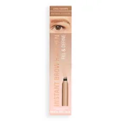 Akcesoria i kosmetyki do stylizacji brwi - Makeup Revolution Instant Brow Hair Pen Pisak do Brwi Cool Brown - miniaturka - grafika 1